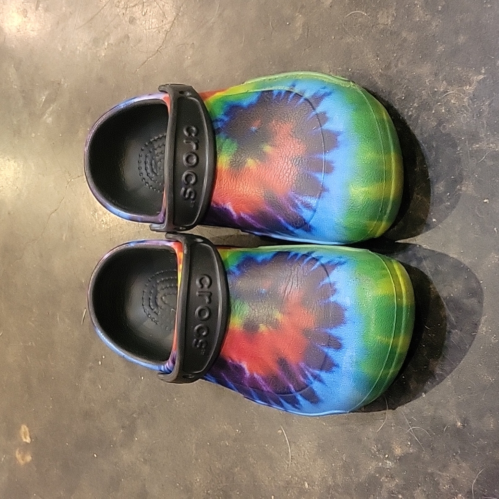 Tie Dye Crocs